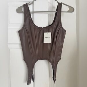 Forever 21 Brown Corset Top